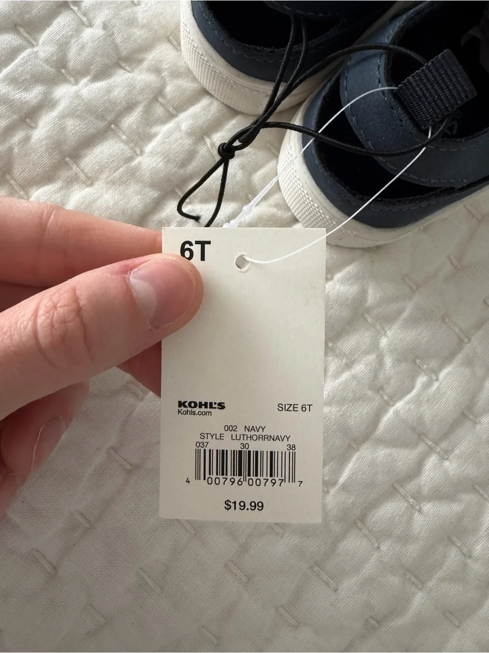 NWT Jumping Beans Navy Fisherman Sandal Sneaker Size 6T
